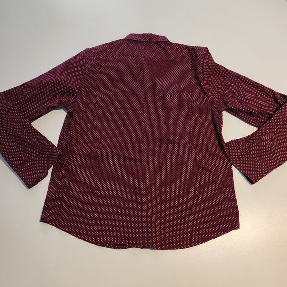 Ricky Singh Cactus Man Shirt‎ Long Sleeve Red White Polka Dot Large EUC - Picture 4 of 10